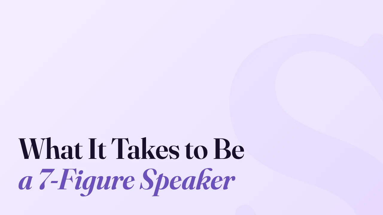 What It Takes to Be a 7-Figure Speaker, Technically Speaking episode artwork