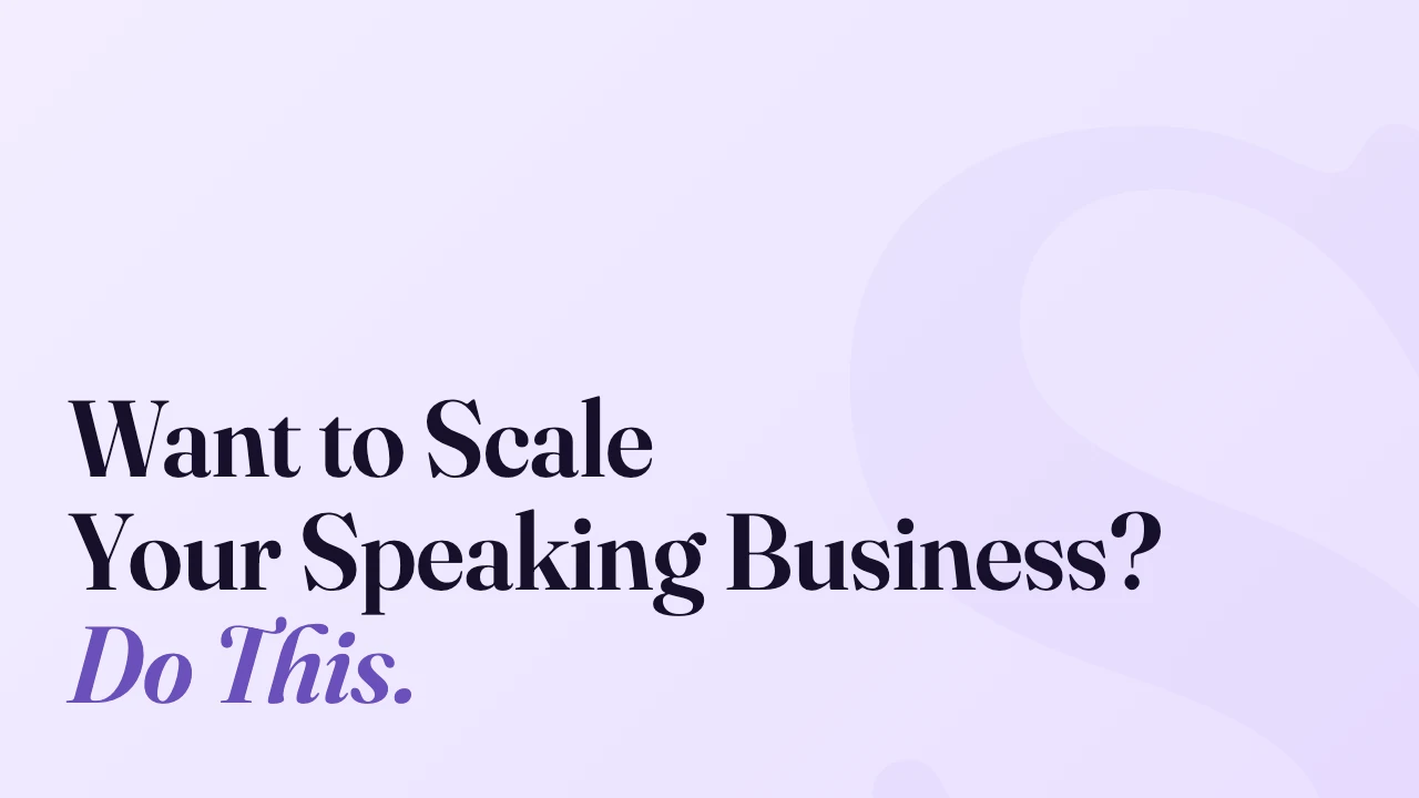 Want to Scale Your Speaking Business? Do This., Technically Speaking episode artwork