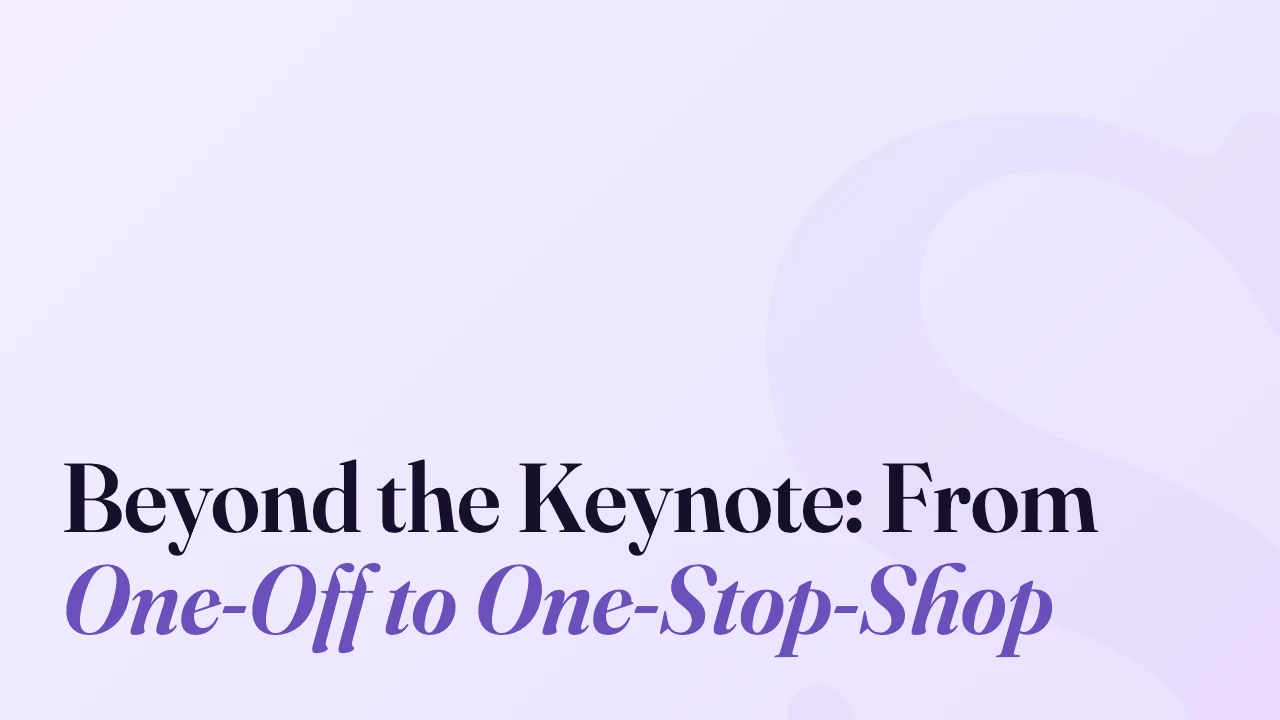 Beyond the Keynote: From One-Off to One-Stop-Shop, Technically Speaking episode artwork