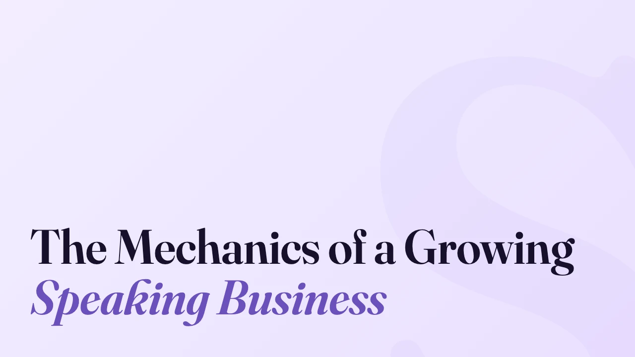The Mechanics of a Growing Speaking Business, Technically Speaking episode artwork