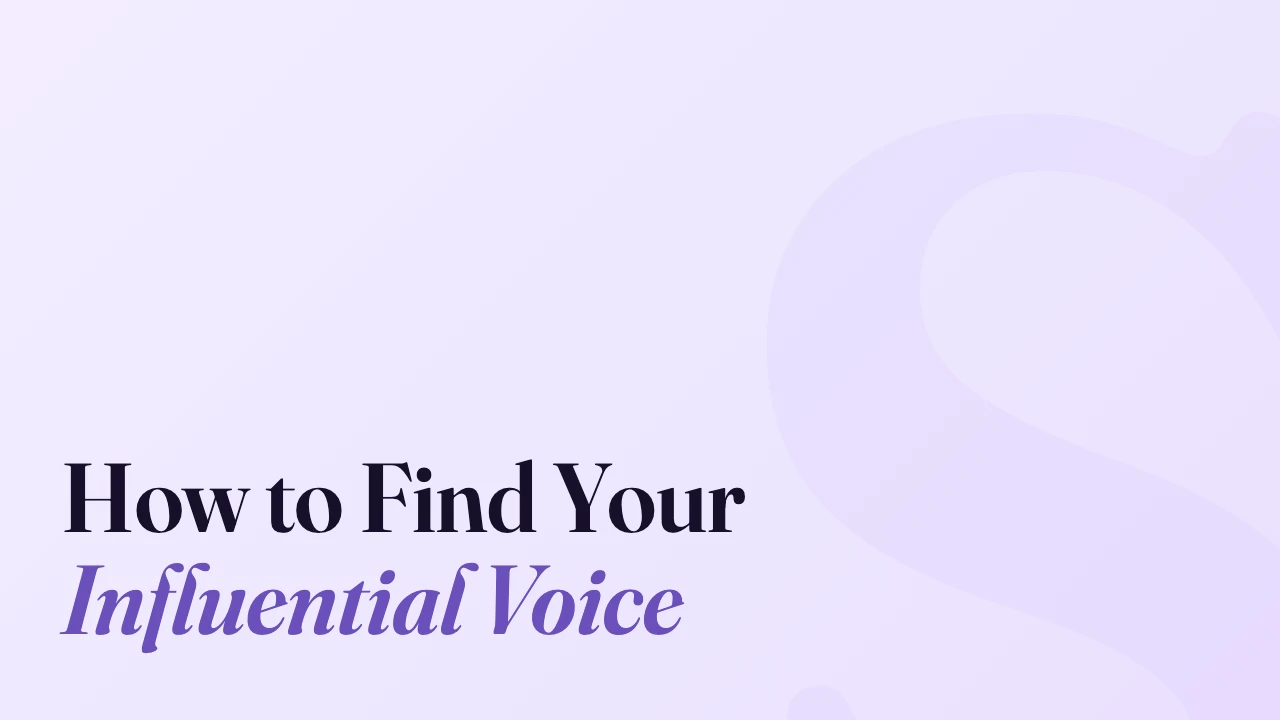 How to Find Your Influential Voice, Technically Speaking episode artwork