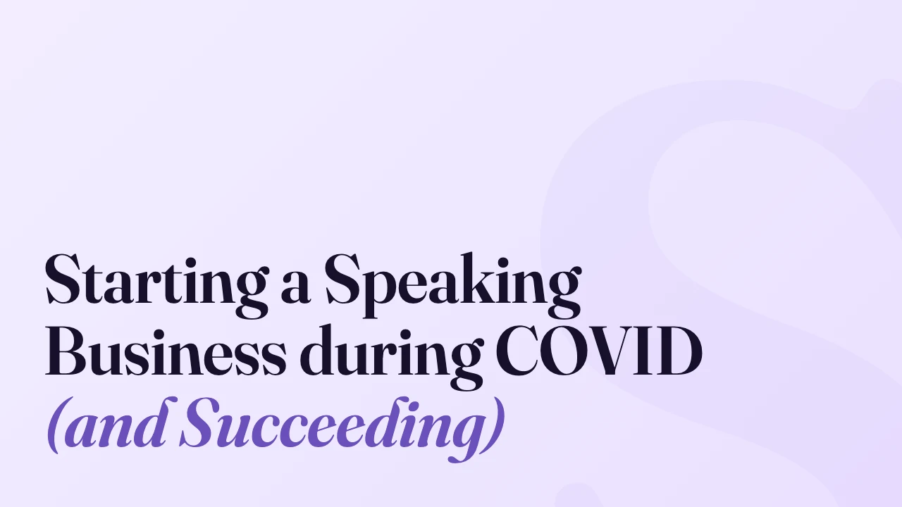 Starting a Speaking Business during COVID (and Succeeding), Technically Speaking episode artwork
