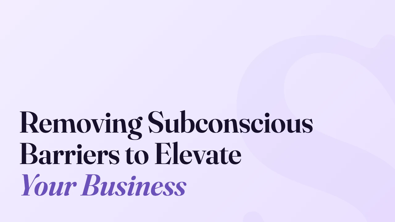 Removing Subconscious Barriers to Elevate Your Business, Technically Speaking episode artwork