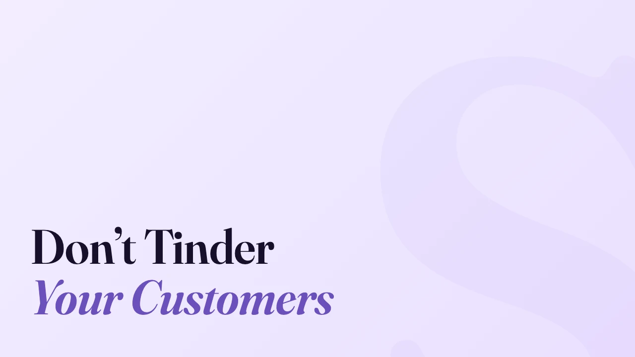 Don&rsquo;t Tinder Your Customers, Technically Speaking episode artwork