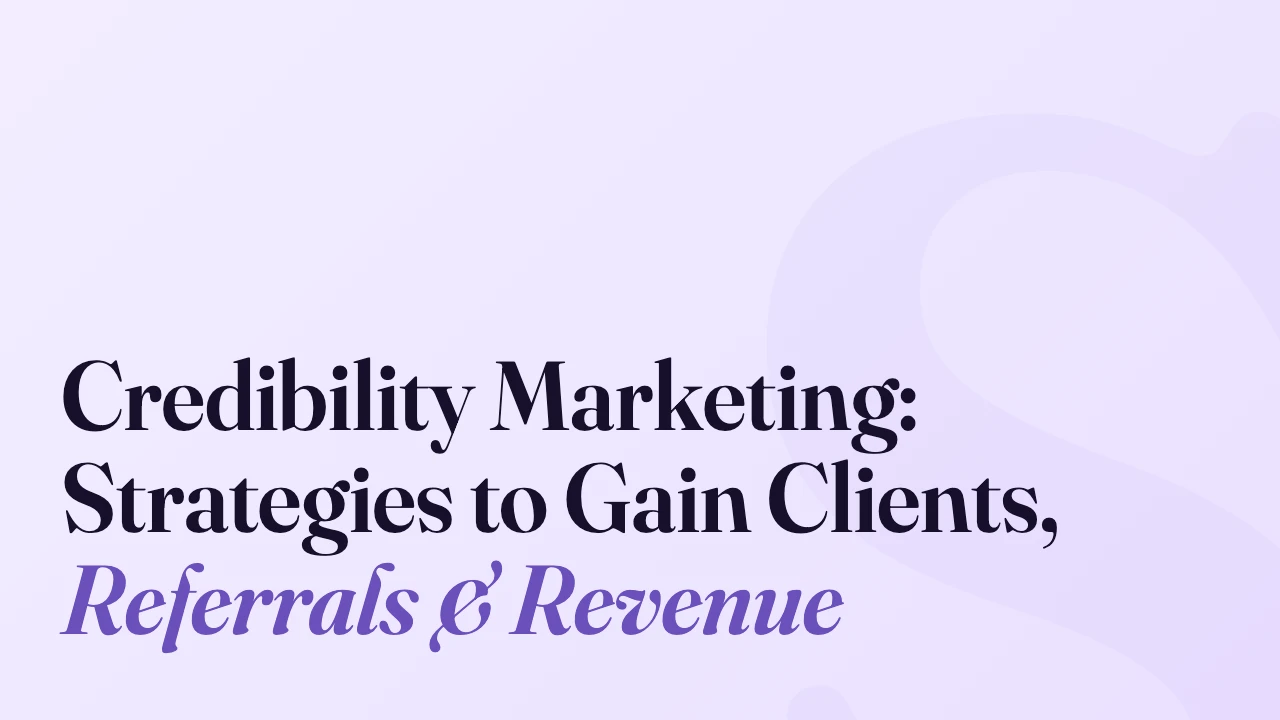 Credibility Marketing: Strategies to Gain Clients, Referrals & Revenue, Technically Speaking episode artwork