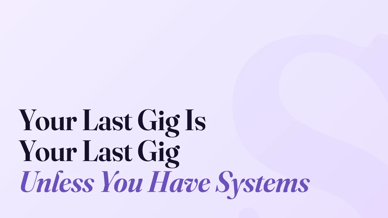 Your Last Gig Is Your Last Gig Unless You Have Systems, Technically Speaking episode artwork