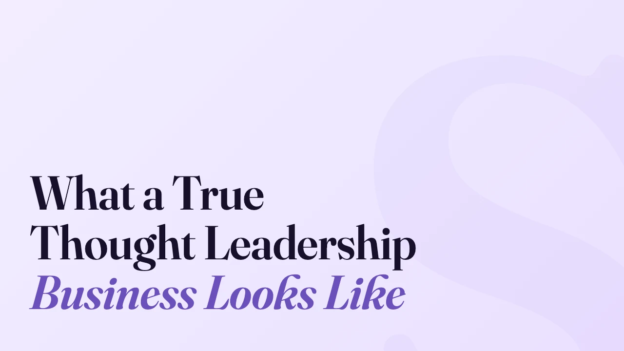What a True Thought Leadership Business Looks Like, Technically Speaking episode artwork