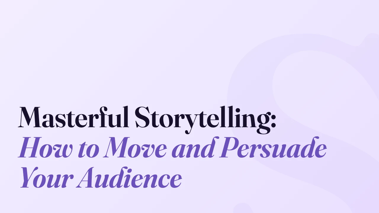 Masterful Storytelling: How to Move and Persuade Your Audience, Technically Speaking episode artwork