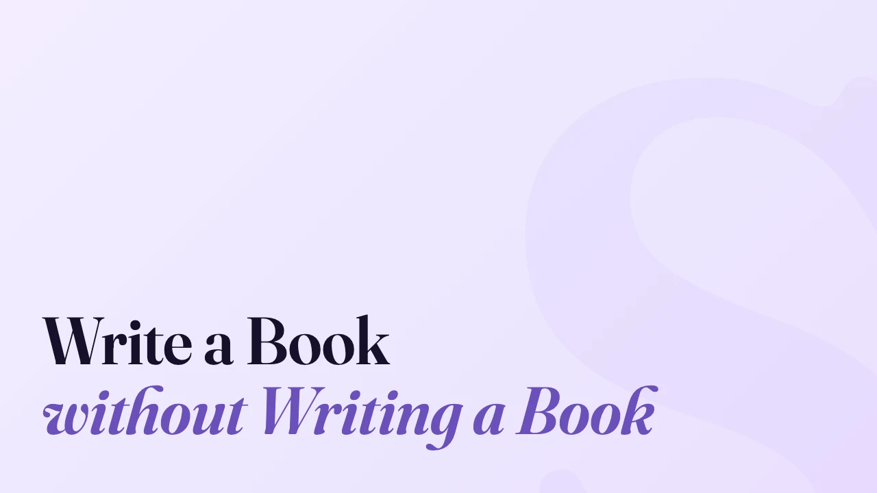 Write a Book without Writing a Book, Technically Speaking episode artwork
