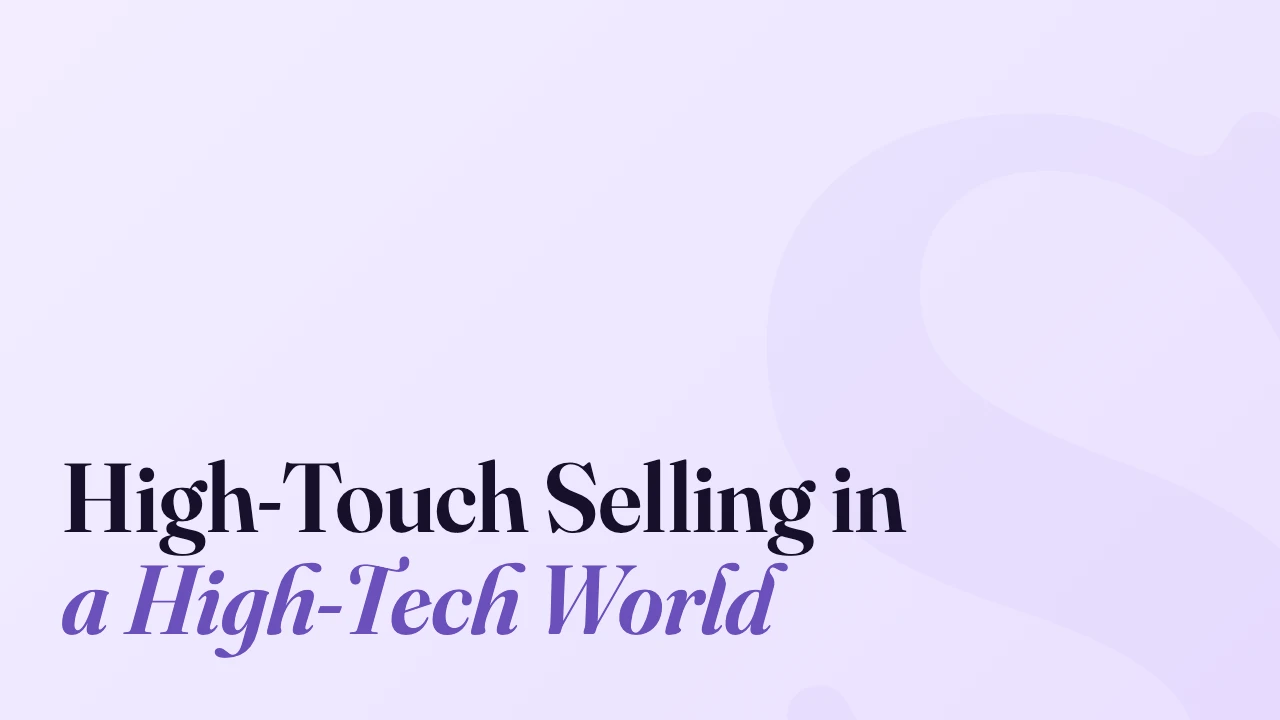 High-Touch Selling in a High-Tech World, Technically Speaking episode artwork