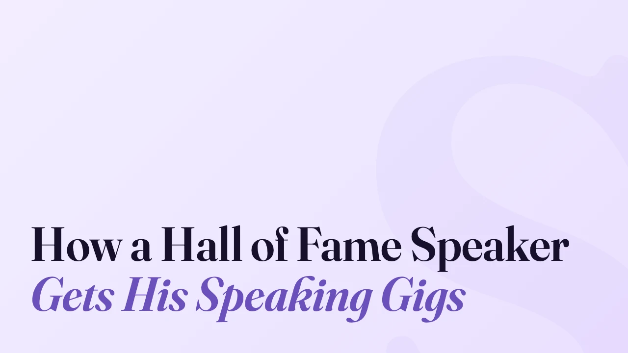 How a Hall of Fame Speaker Gets His Speaking Gigs, Technically Speaking episode artwork