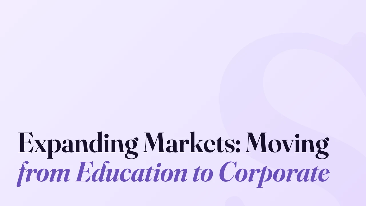 Expanding Markets: Moving from Education to Corporate, Technically Speaking episode artwork