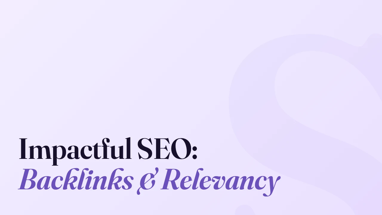 Impactful SEO: Backlinks & Relevancy, Technically Speaking episode artwork