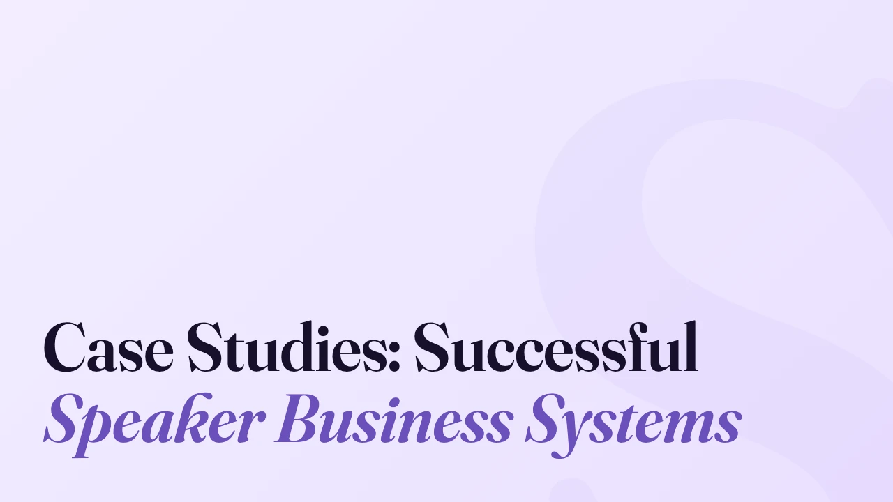 Case Studies: Successful Speaker Business Systems, Technically Speaking episode artwork