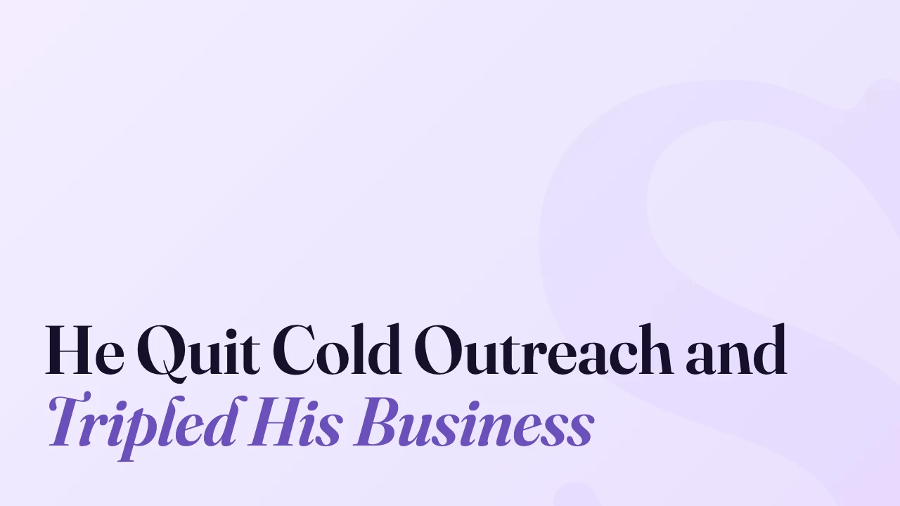 He Quit Cold Outreach and Tripled His Business, Technically Speaking episode artwork
