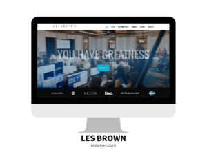 Les Brown Website Graphic for Speaker Bios Writing A Speaker Bio Blog - SpeakerFlow
