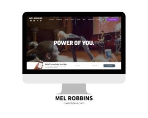 Mel Robbins Website Graphic for Speaker Bios Writing A Speaker Bio Blog - SpeakerFlow