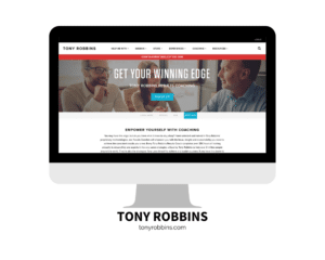 Tony Robbins Website Graphic for Speaker Bios Writing A Speaker Bio Blog - SpeakerFlow