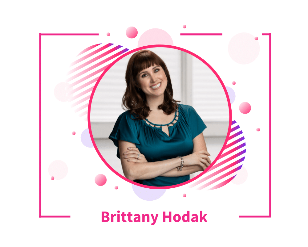 Brittany Hodak Graphic for 10 Speaker Bio Examples That Will Inspire You To Update Yours - SpeakerFlow