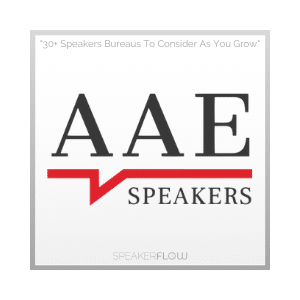 All American (AEE) Speakers Bureau Graphic for 30 Plus Speakers Bureaus To Consider As You Grow - SpeakerFlow