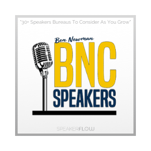 BNC Speakers Bureau Graphic for 30 Plus Speakers Bureaus To Consider As You Grow - SpeakerFlow