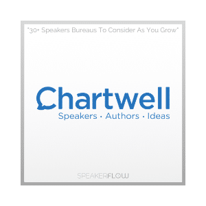 Chartwell Speakers Bureau Graphic for 30 Plus Speakers Bureaus To Consider As You Grow - SpeakerFlow