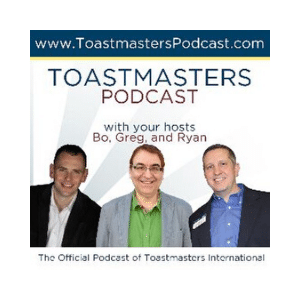 Toastmasters Podcast Graphic for 10 Speaker Podcasts To Check Out This Year - SpeakerFlow