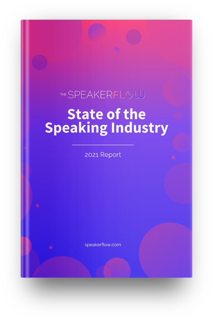 2021 State of the Speaking Industry Report Mockup - SpeakerFlow