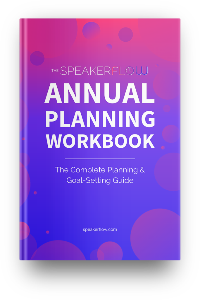 Annual Planning Workbook Mockup - SpeakerFlow