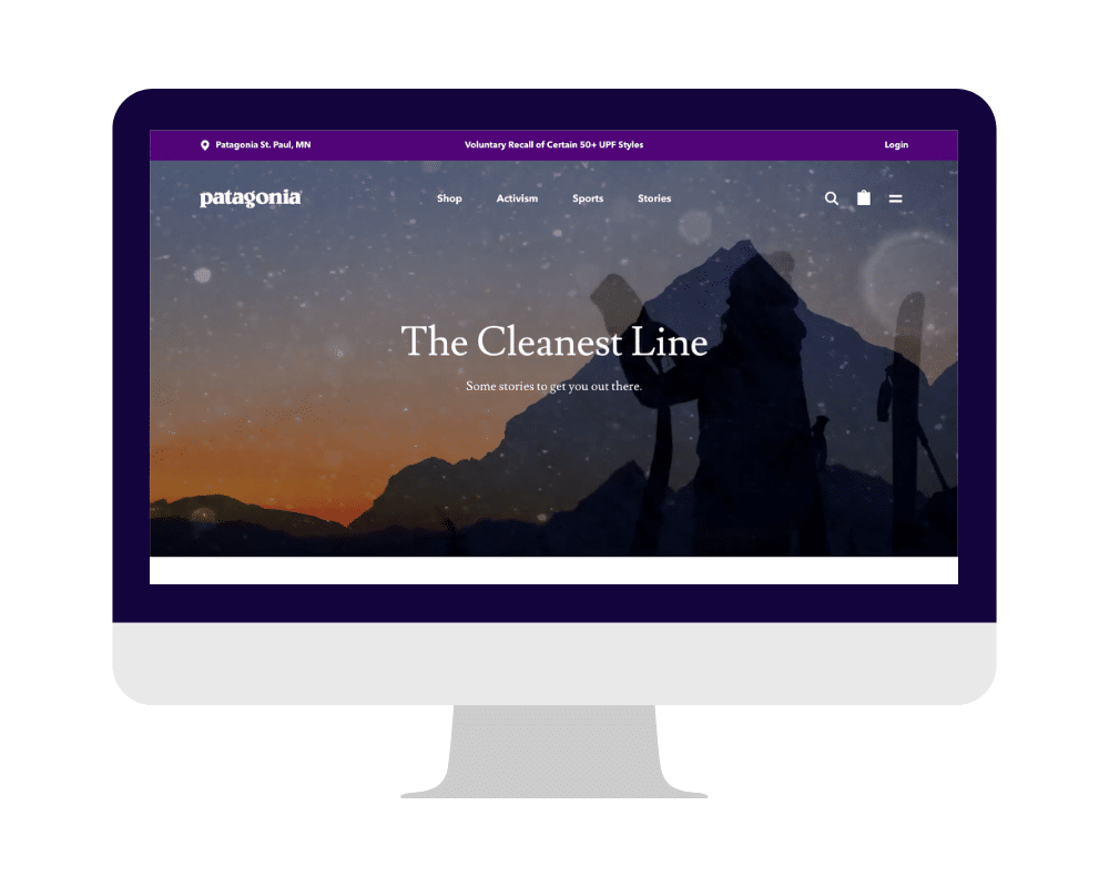 Patagonia The Cleanest Line Graphic for 20 Thought Leadership Examples To Inspire Your Content - SpeakerFlow