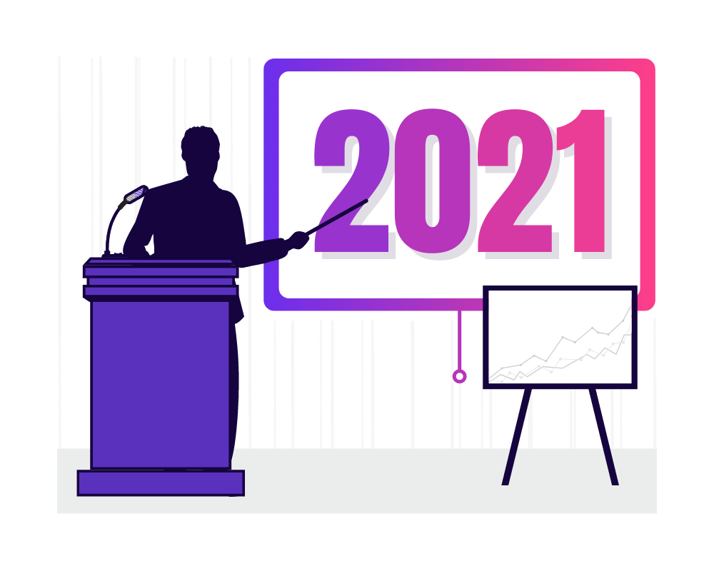 Overview Graphic for The Latest Public Speaking Statistics 2021 In Review - SpeakerFlow