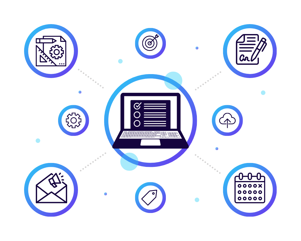 Integrations Graphic for 8 Vital Components You Need In A Coaching CRM - SpeakerFlow