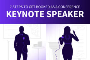 Featured Image for 7 Steps To Get Booked As A Conference Keynote Speaker - SpeakerFlow