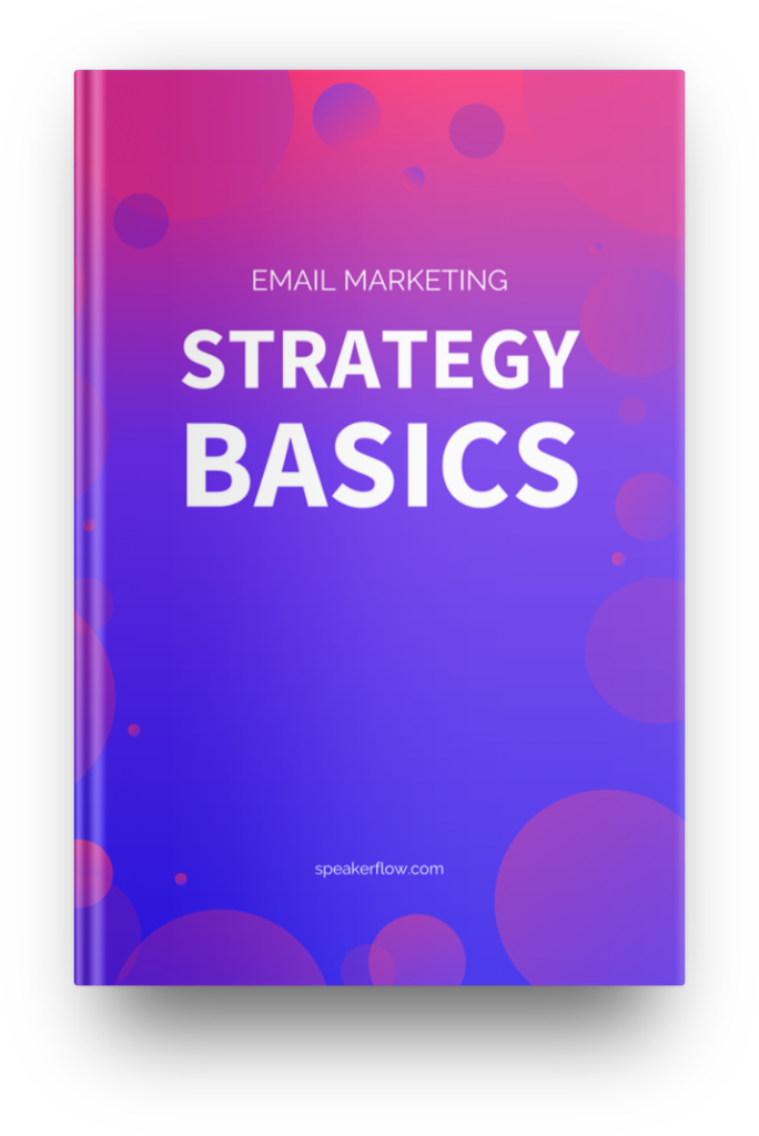 Email Marketing Strategy Basics Mockup - SpeakerFlow