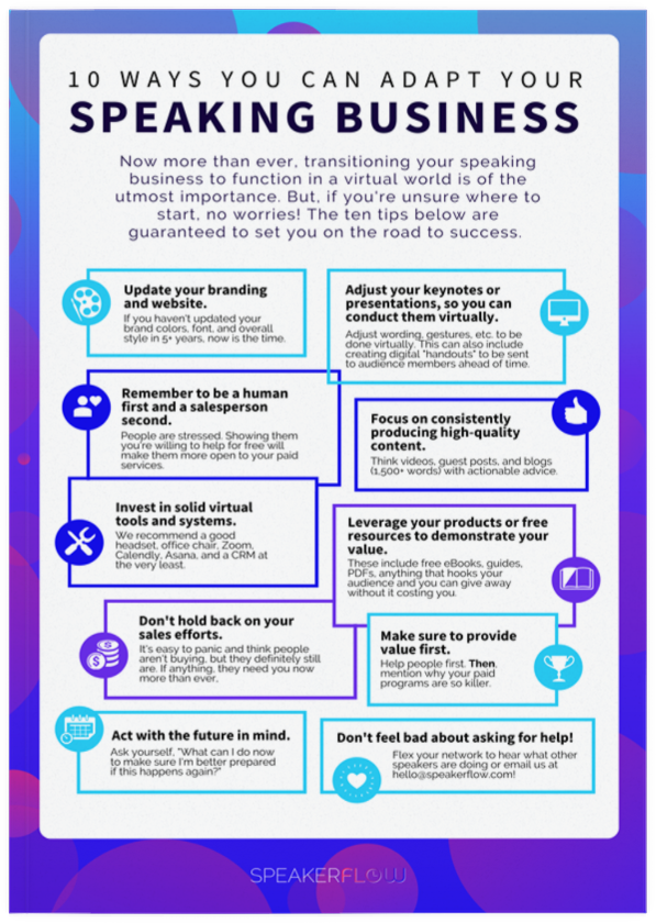 Virtual Adaptation Tips List Mockup - SpeakerFlow