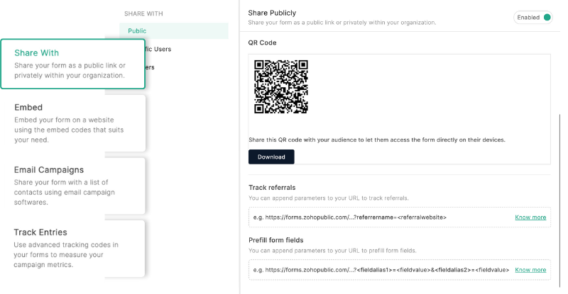 Automatic QR Codes​ Image for Forms Features Page - SpeakerFlow