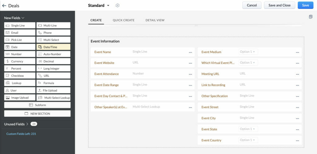 Drag and Drop Customization Graphic for CRM Features Page - SpeakerFlow