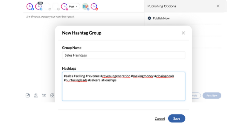 Hashtag Management​ Image for Social Features Page - SpeakerFlow