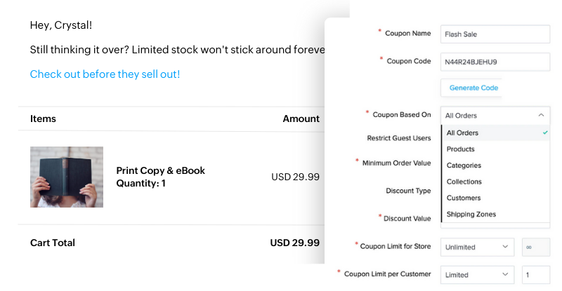 Marketing Made Easy Image for Commerce Features Page - SpeakerFlow