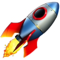 Rocket Apple Emoji