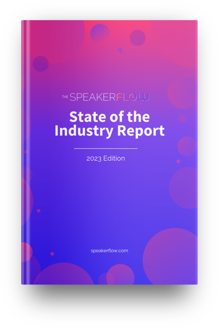 2023 SpeakerFlow State Of The Industry Report Mockup